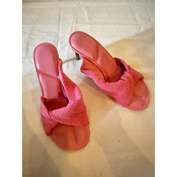 JACQUEMUS Les Mules Bagnu Heels Dark Pink - Picture 4 of 9